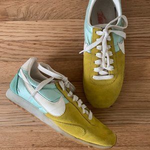 J.Crew x Nike Seafoam Green + Mustard Yellow Cortez Sneakers